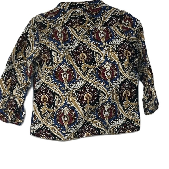 NWOT pompomme multicolor long sleeve button top size 3 - Picture 3 of 6